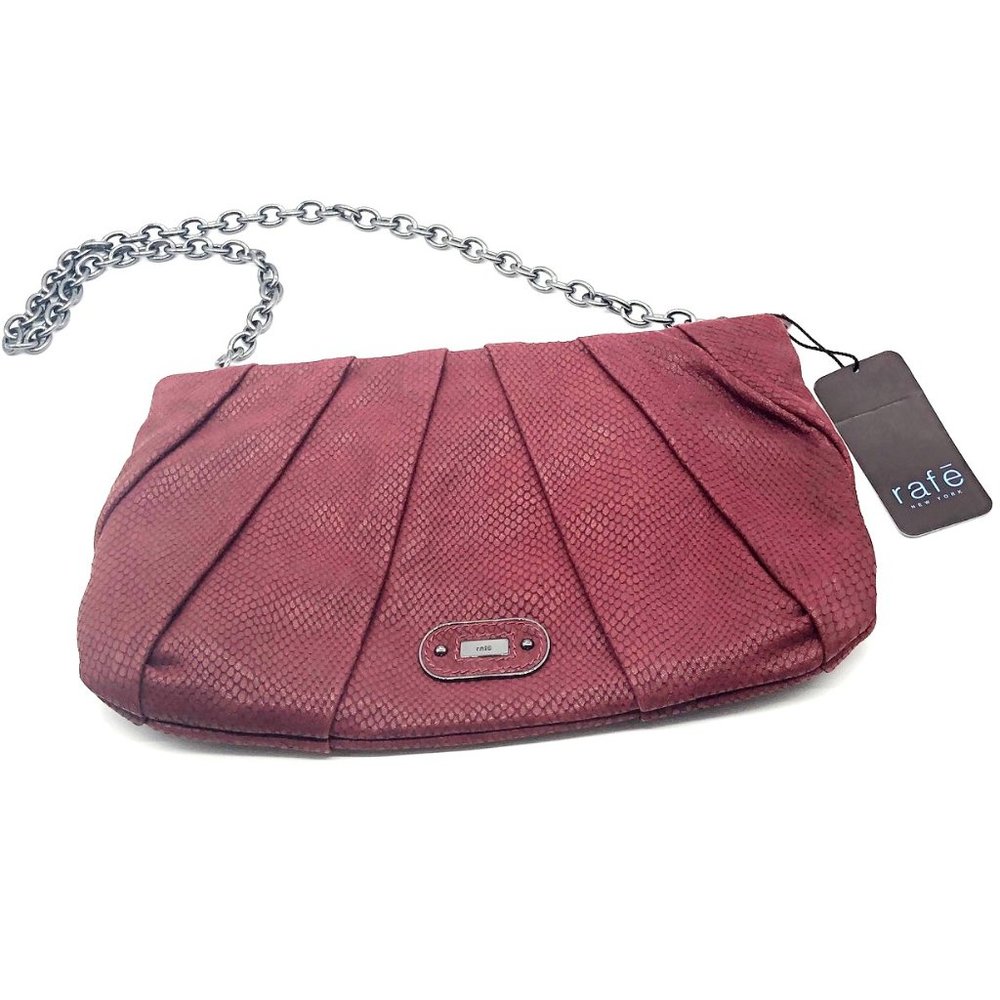 Rafe New York Bordeaux handbag satchel purse clutch NWT